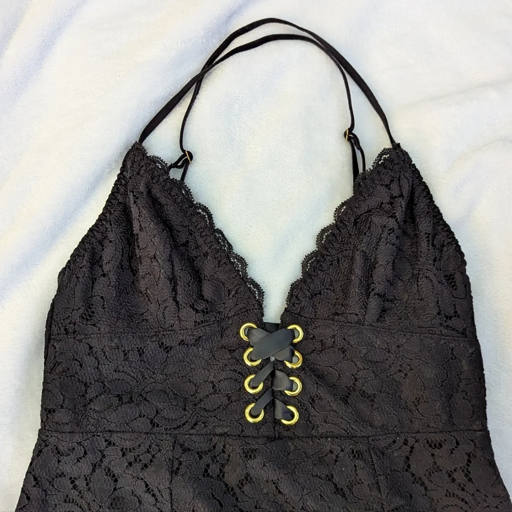 Victoria's Secret Black Lace Mini Dress - Picture 5 of 9